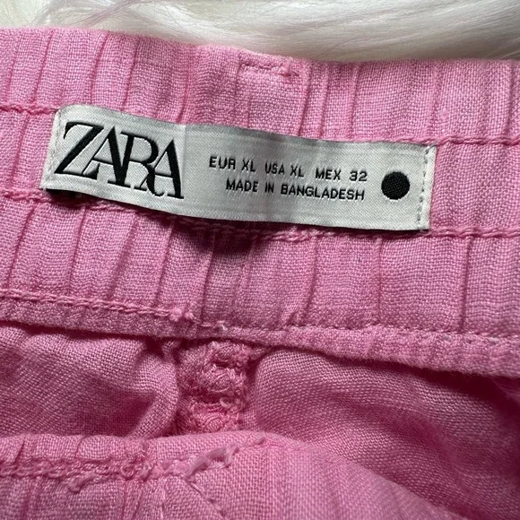 Zara High Waist Pink Women's Shorts - Picture 5 of 6